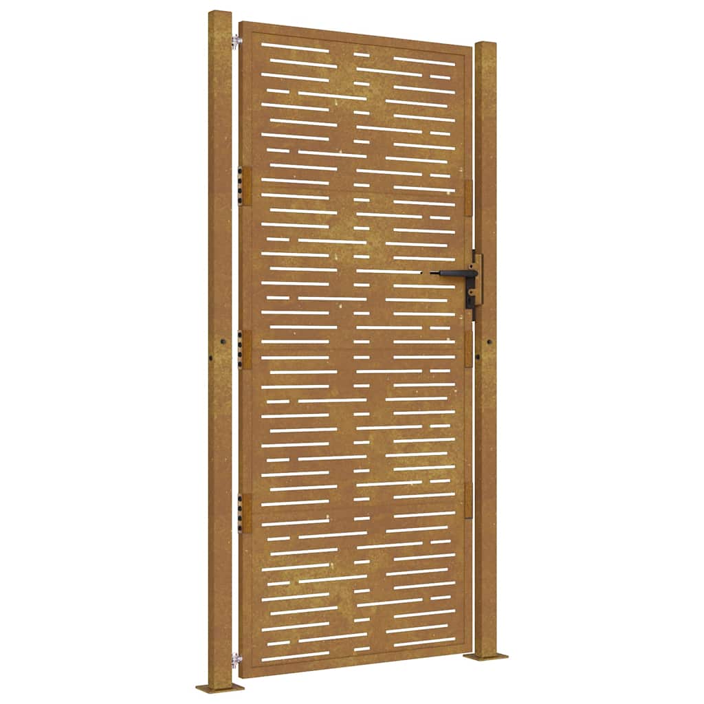 VidaXL Tor 105x180 cm Quadrat Cortenstahl