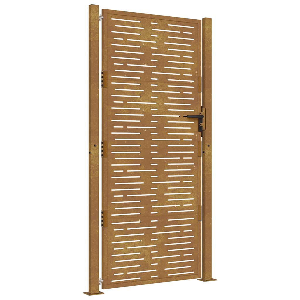 VidaXL Port 105x205 cm Quadrat Cortenstahl