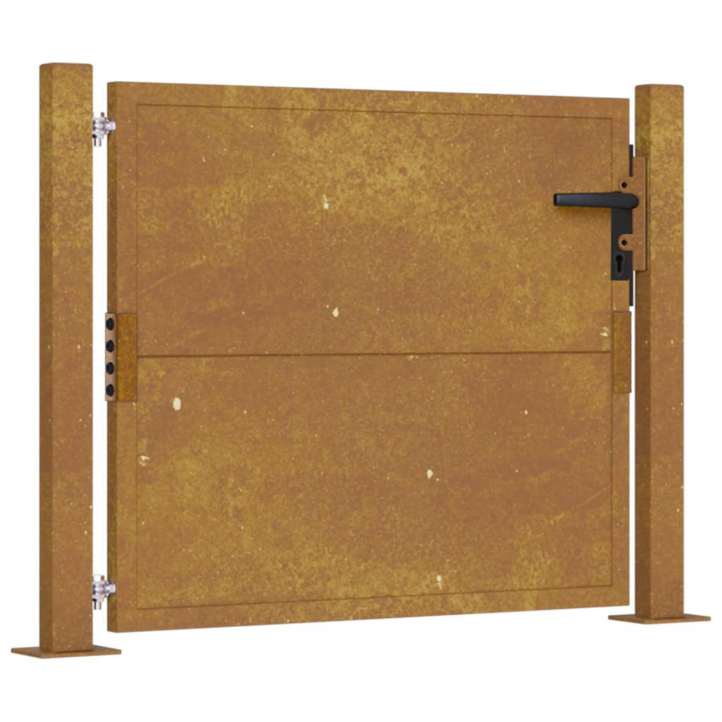 Vidaxxl -Anschluss 105x105 cm Cortenstahl