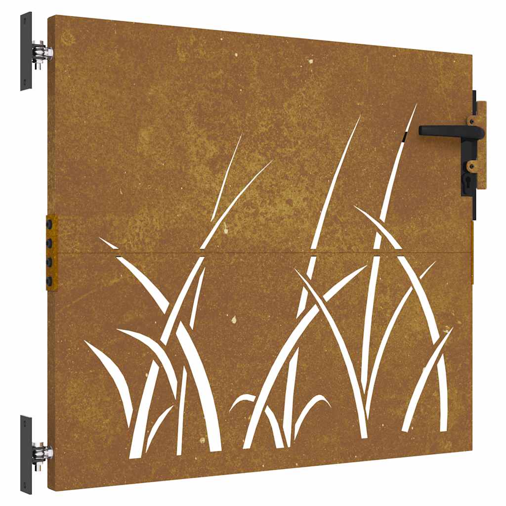 Vidaxl Tor 85x100 cm Grasdesign Cortenstahl