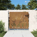 Vidaxl Tor 85x100 cm Grasdesign Cortenstahl