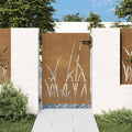 Vidaxl Tor 85x125 cm Grasdesign Cortenstahl
