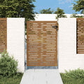 Vidaxl poort 85x125 cm vierkant cortenstaal