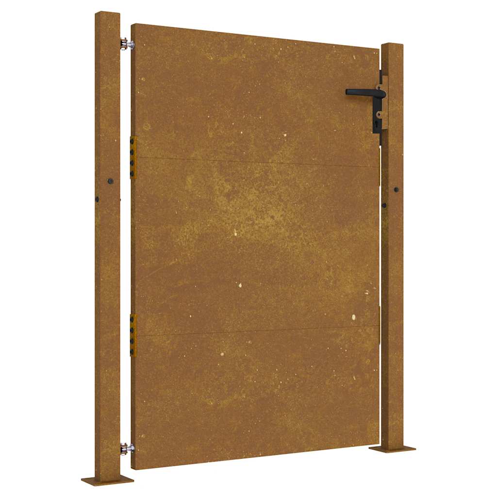 Vidaxl poort 100x150 cm cortenstaal