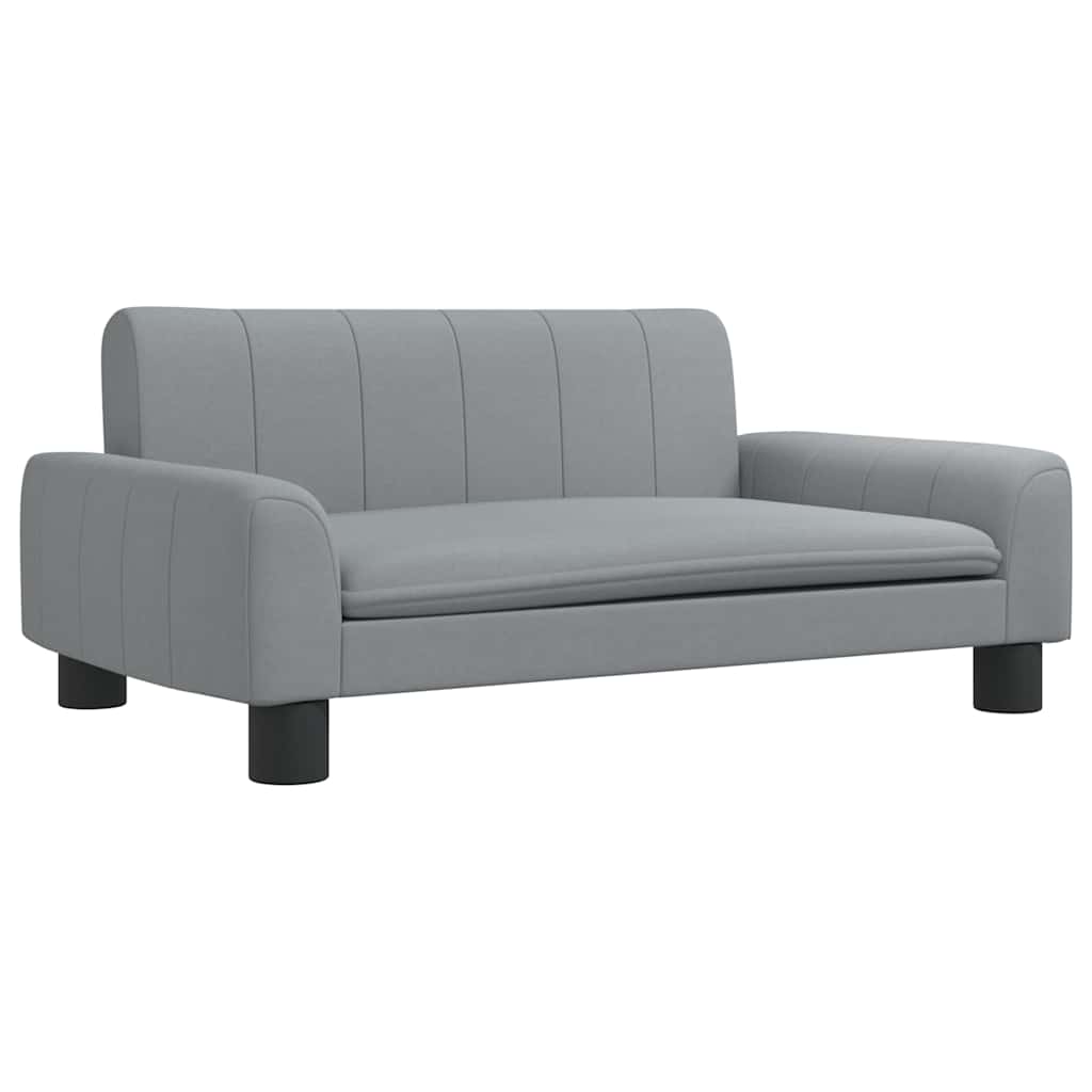 VidaXL Hundekorb 70x45x30 cm Stoff hellgrau