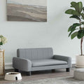 VidaXL Hundekorb 70x45x30 cm Stoff hellgrau