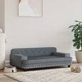 VidaXL Hundekorb 90x53x30 cm Samt dunkelgrau