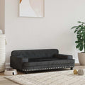 VidaXL Hundekorb 90x53x30 cm Samtschwarz