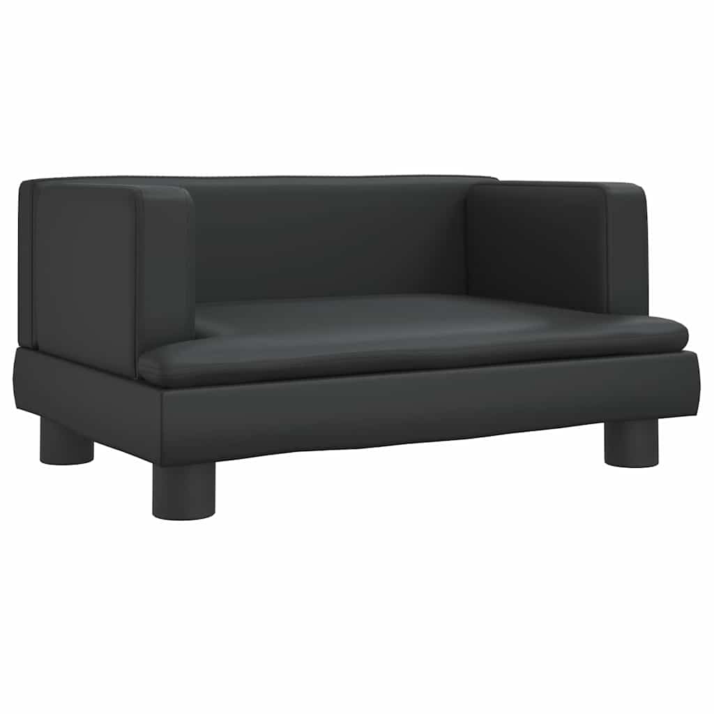 Vidaxl hondenmand 60x40x30 cm kunstleer zwart