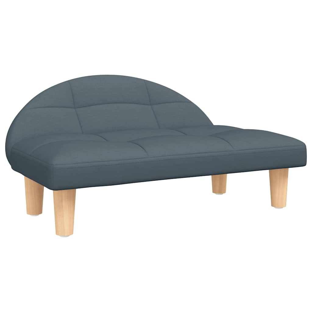 VidaXL Hundebett 70x52x30 cm Stoff Dunkelgrau