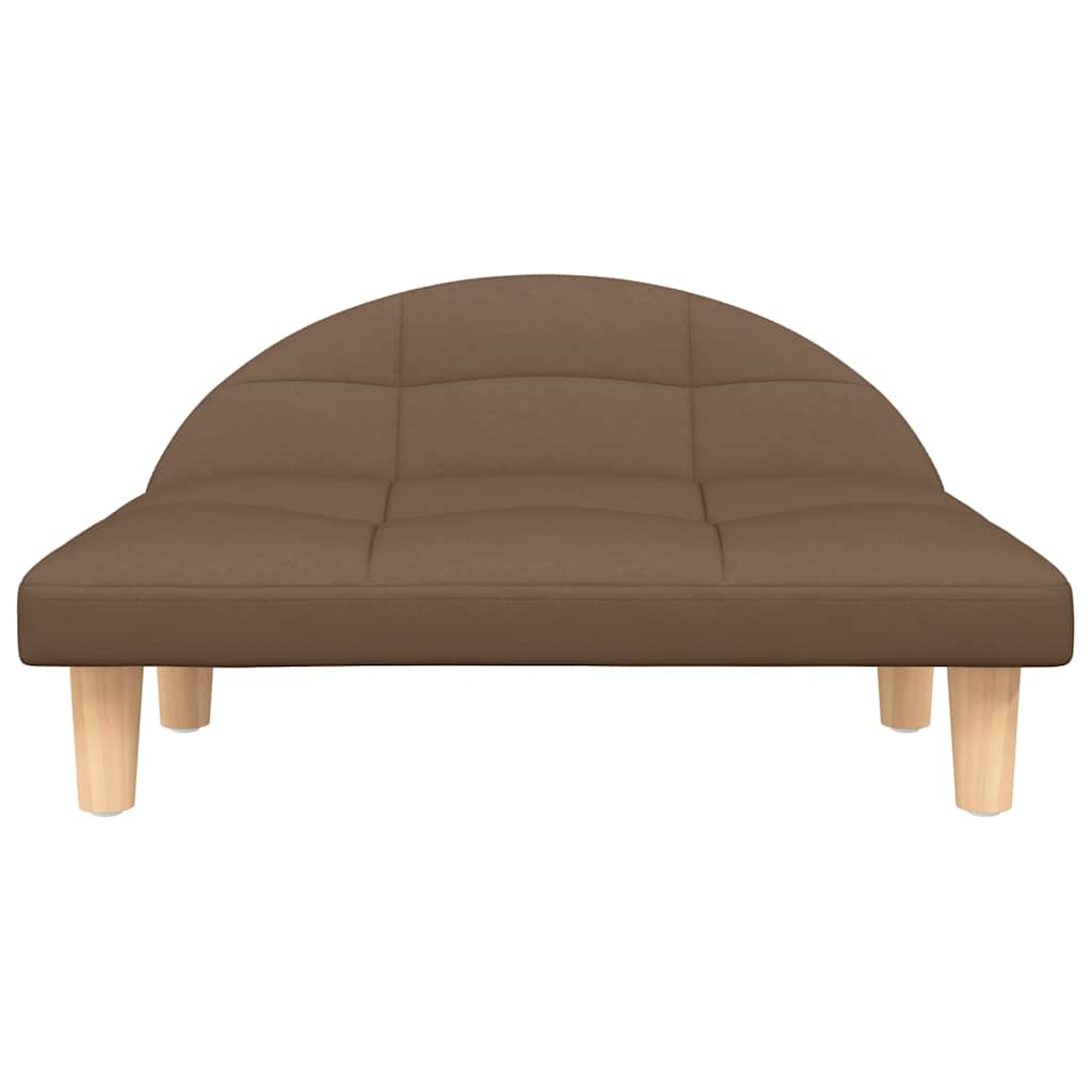 Vidaxl hondenmand 70x52x30 cm stof bruin