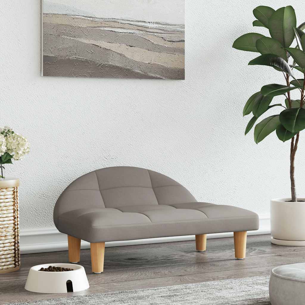 VidaXL Hundebett 70x52x30 cm Stoff Taupe