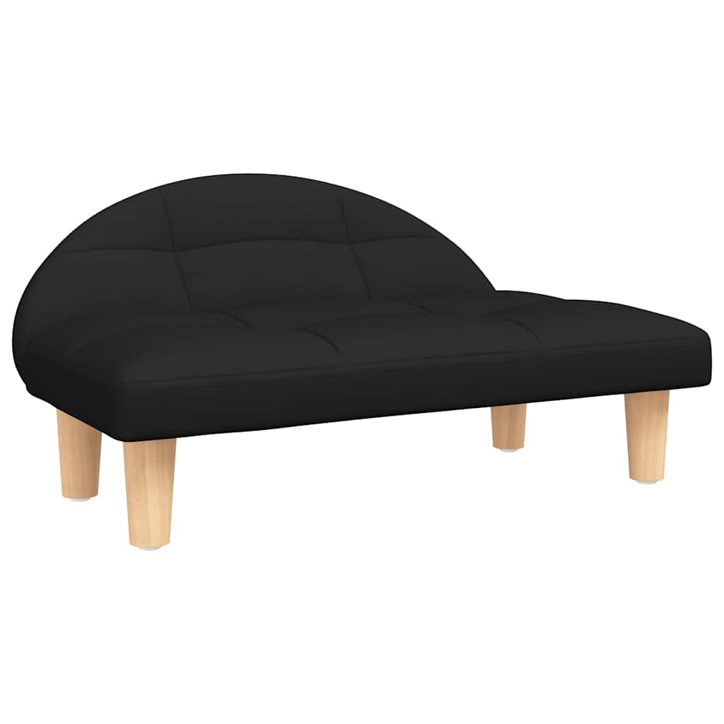 VidaXL Hundebett 70x52x30 cm Stoff Schwarz
