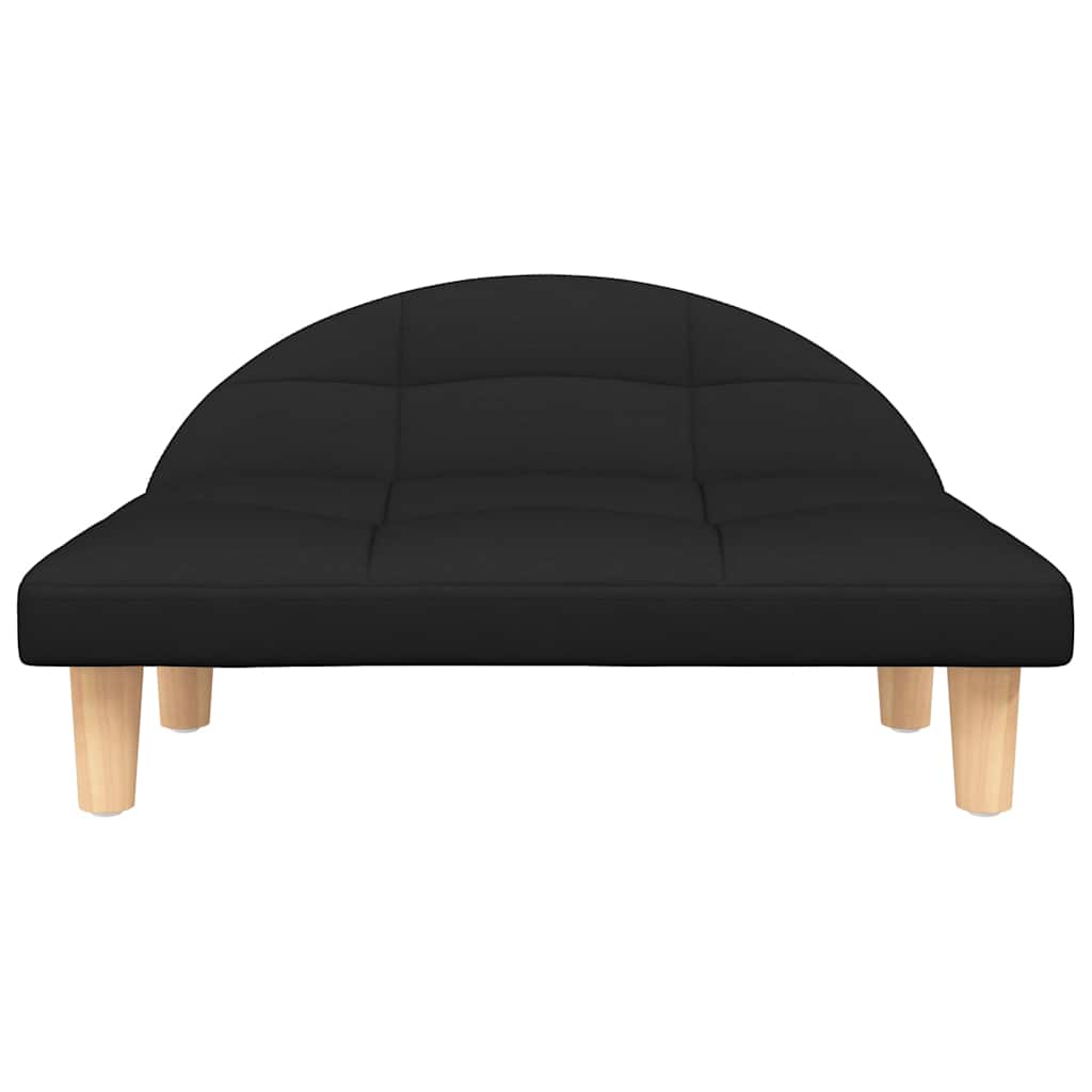 VidaXL Hundebett 70x52x30 cm Stoff Schwarz