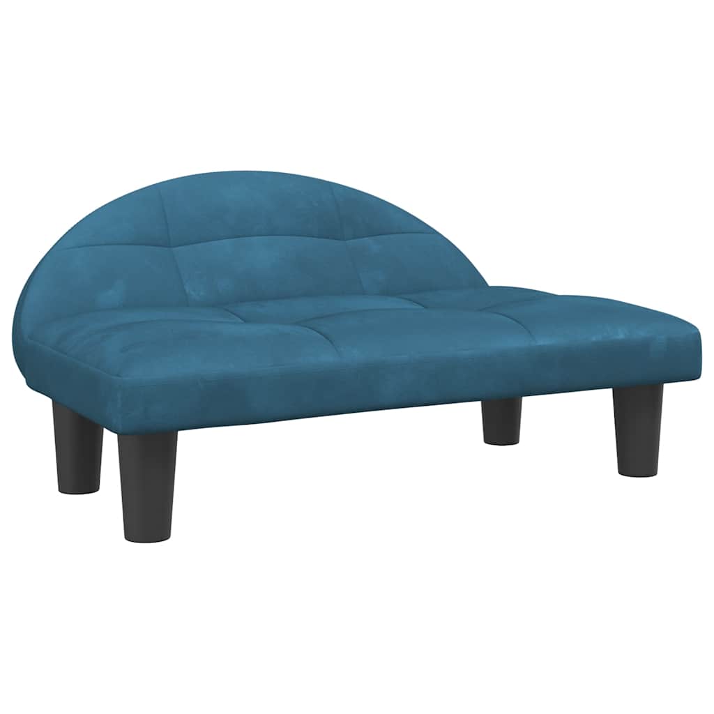 VidaXL Hundebett 70x52x30 cm Samtblau