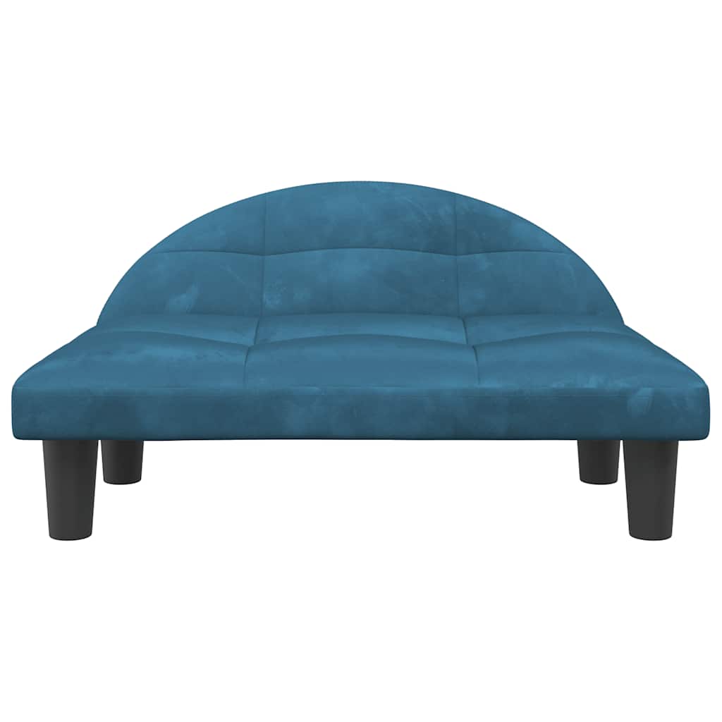 VidaXL Hundebett 70x52x30 cm Samtblau