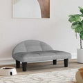 VidaXL Hundebett 70x52x30 cm Samt Hellgrau