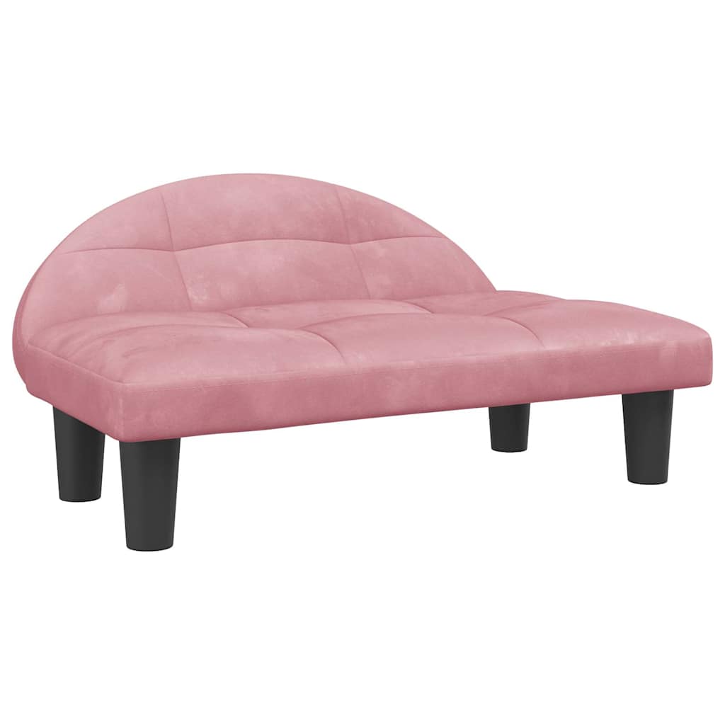 VidaXL Hundebett 70x52x30 cm Samtrosa