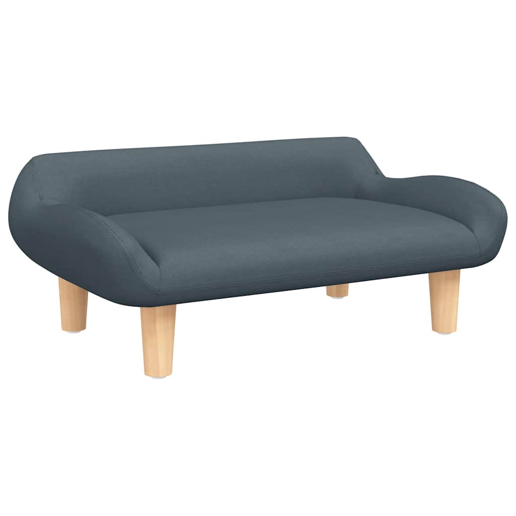 VidaXL Hundebett 70x40x24 cm Stoff Dunkelgrau