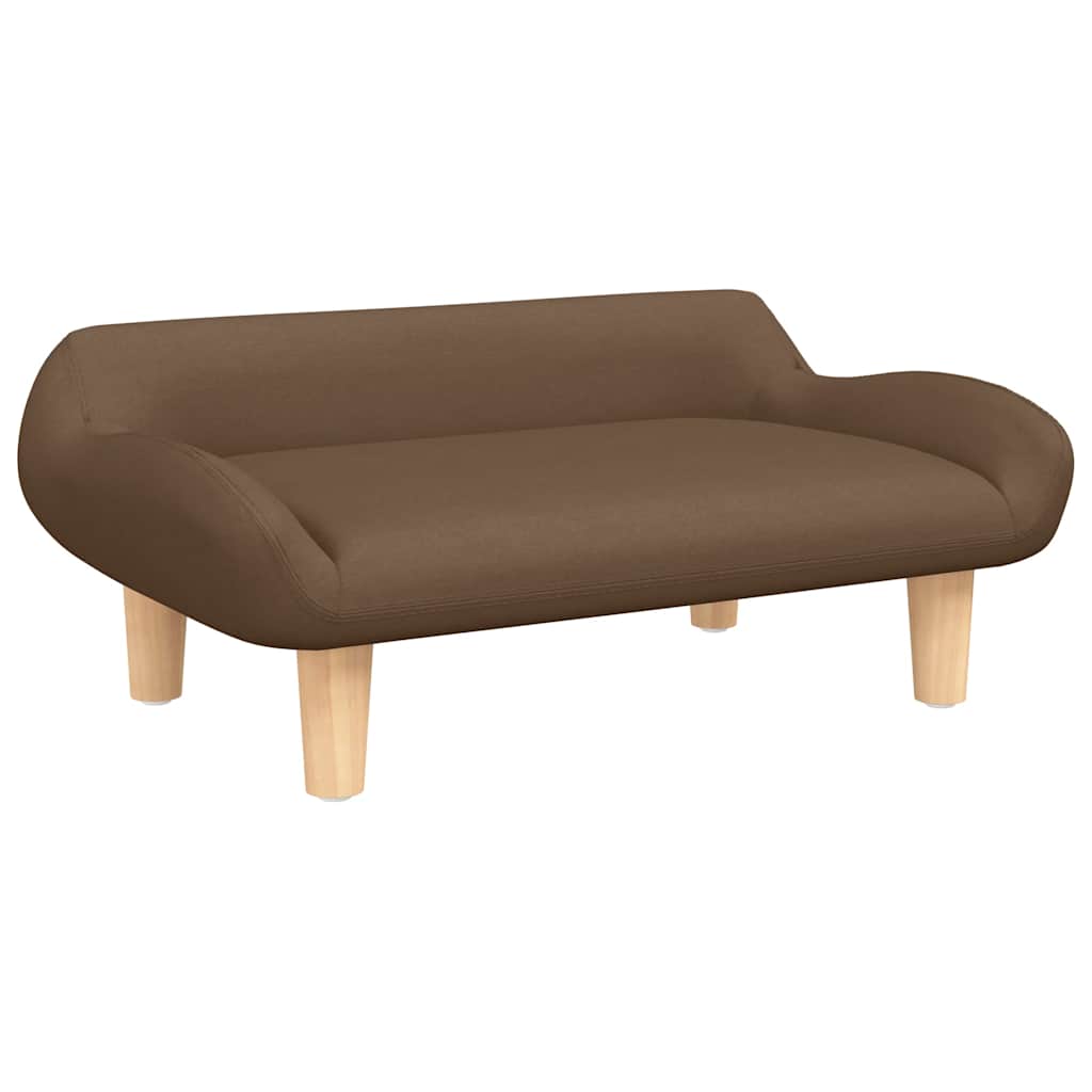 VidaXL Hundebett 70x40x24 cm Stoff Braun