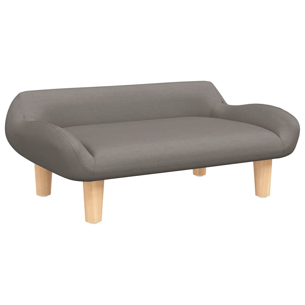 VidaXL Hundebett 70x40x24 cm Stoff Taupe