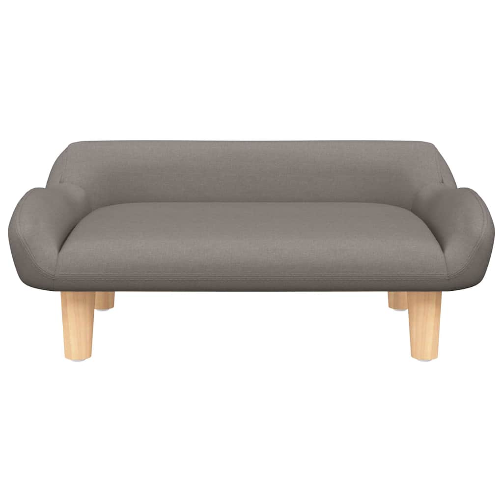 VidaXL Hundebett 70x40x24 cm Stoff Taupe