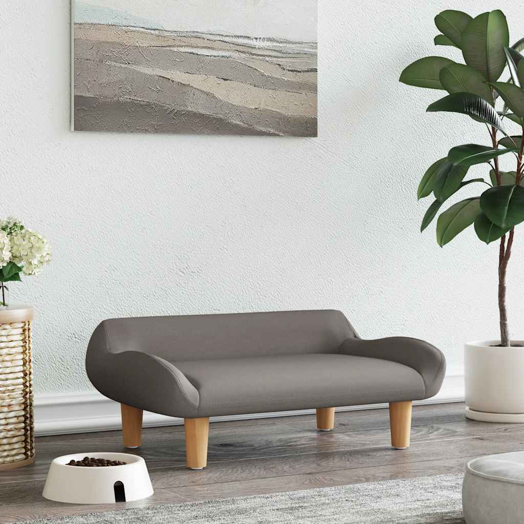 VidaXL Hundebett 70x40x24 cm Stoff Taupe