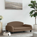 VidaXL Hundekorb 70x45x30 cm Stoff braun