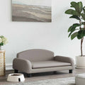 VidaXL Hundekorb 70x45x30 cm Stoff Taupe
