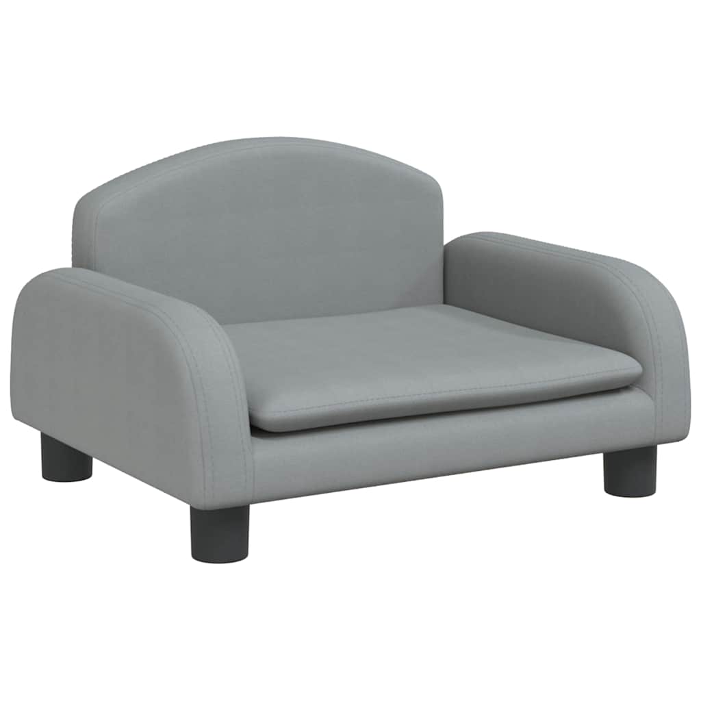 VidaXL Hundebett 50x40x30 cm Stoff Hellgrau