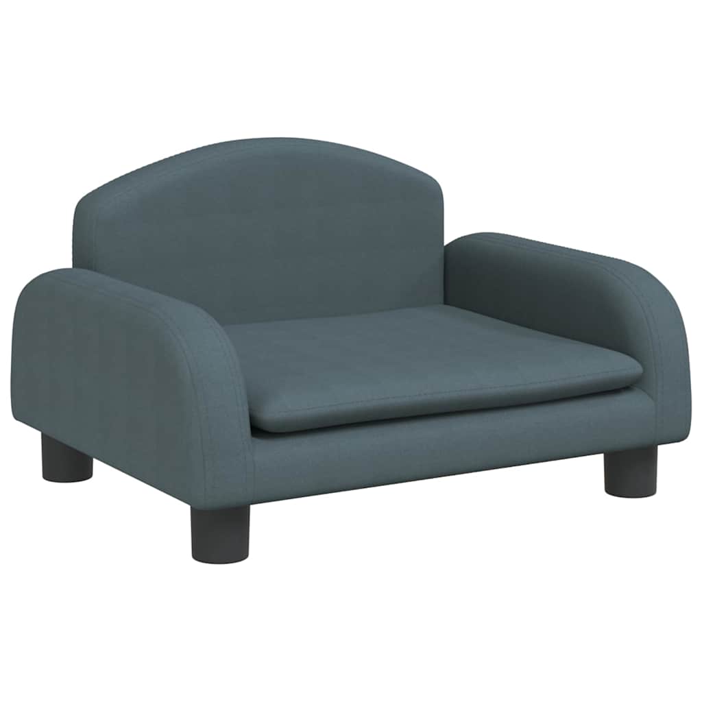 VidaXL Hundebett 50x40x30 cm Stoff Dunkelgrau