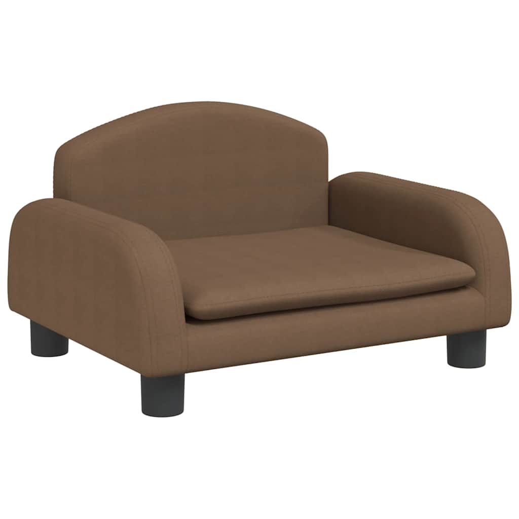 VidaXL Hundebett 50x40x30 cm Stoff Braun