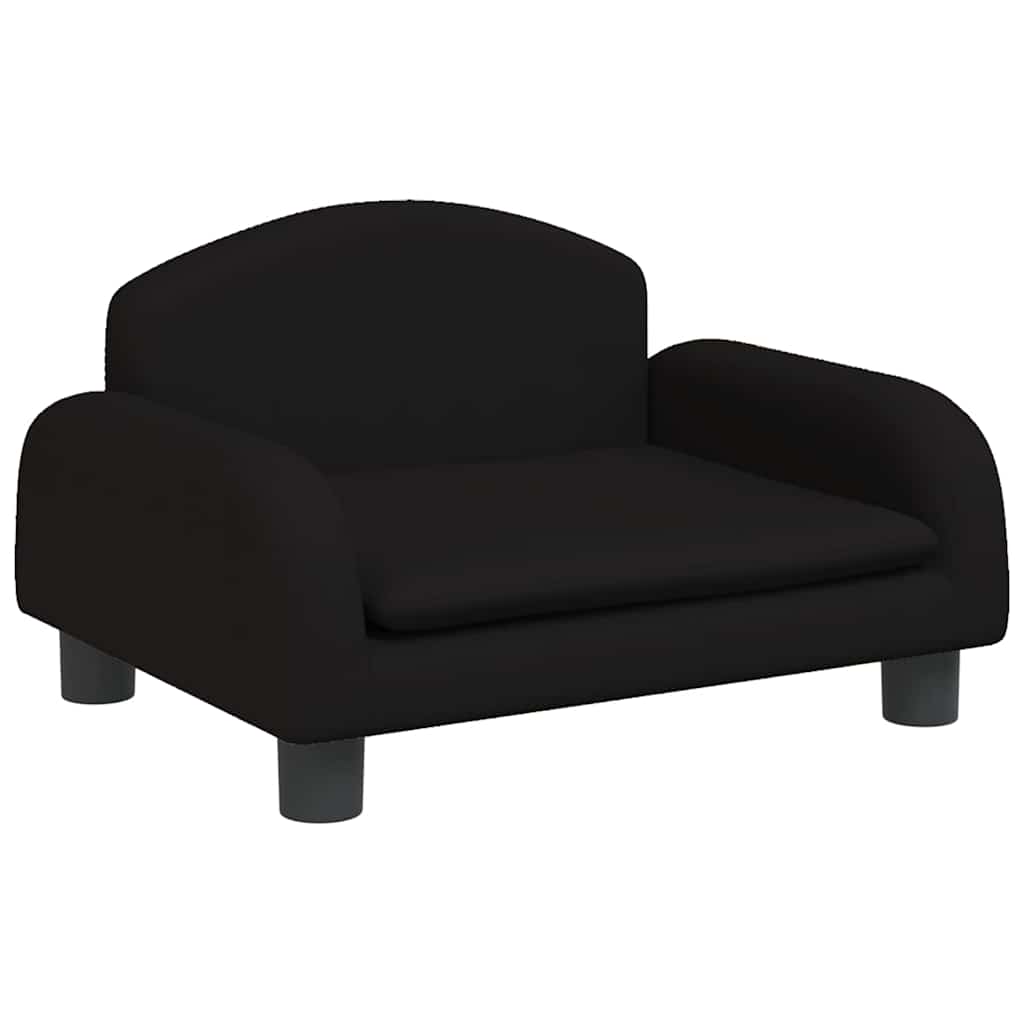 VidaXL Hundebett 50x40x30 cm Stoff Schwarz