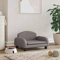 VidaXL Hundebett 50x40x30 cm Kunstleder Grau