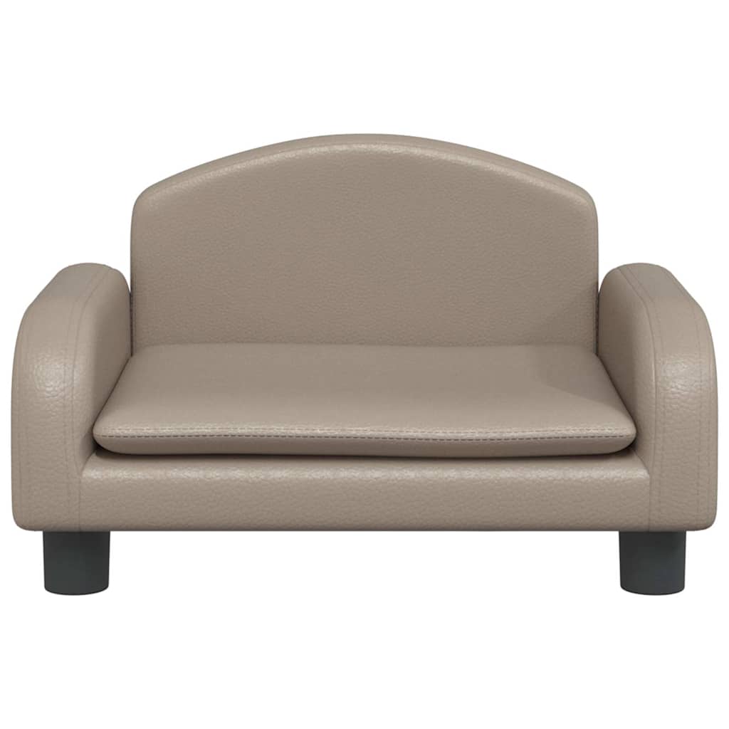 VidaXL Hundebett 50x40x30 cm Kunstleder Cappuccino-Farbe