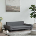 VidaXL Hundekorb 100x54x33 cm Samt dunkelgrau