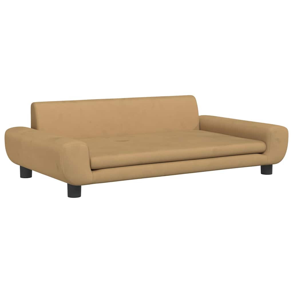 VidaXL Hundekorb 100x54x33 cm Samtbraun
