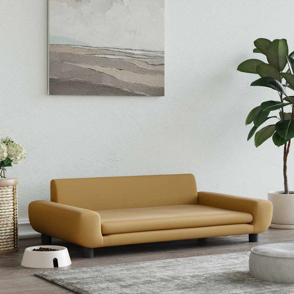 VidaXL Hundekorb 100x54x33 cm Samtbraun