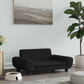 VidaXL Hundekorb 70x45x33 cm Samtschwarz