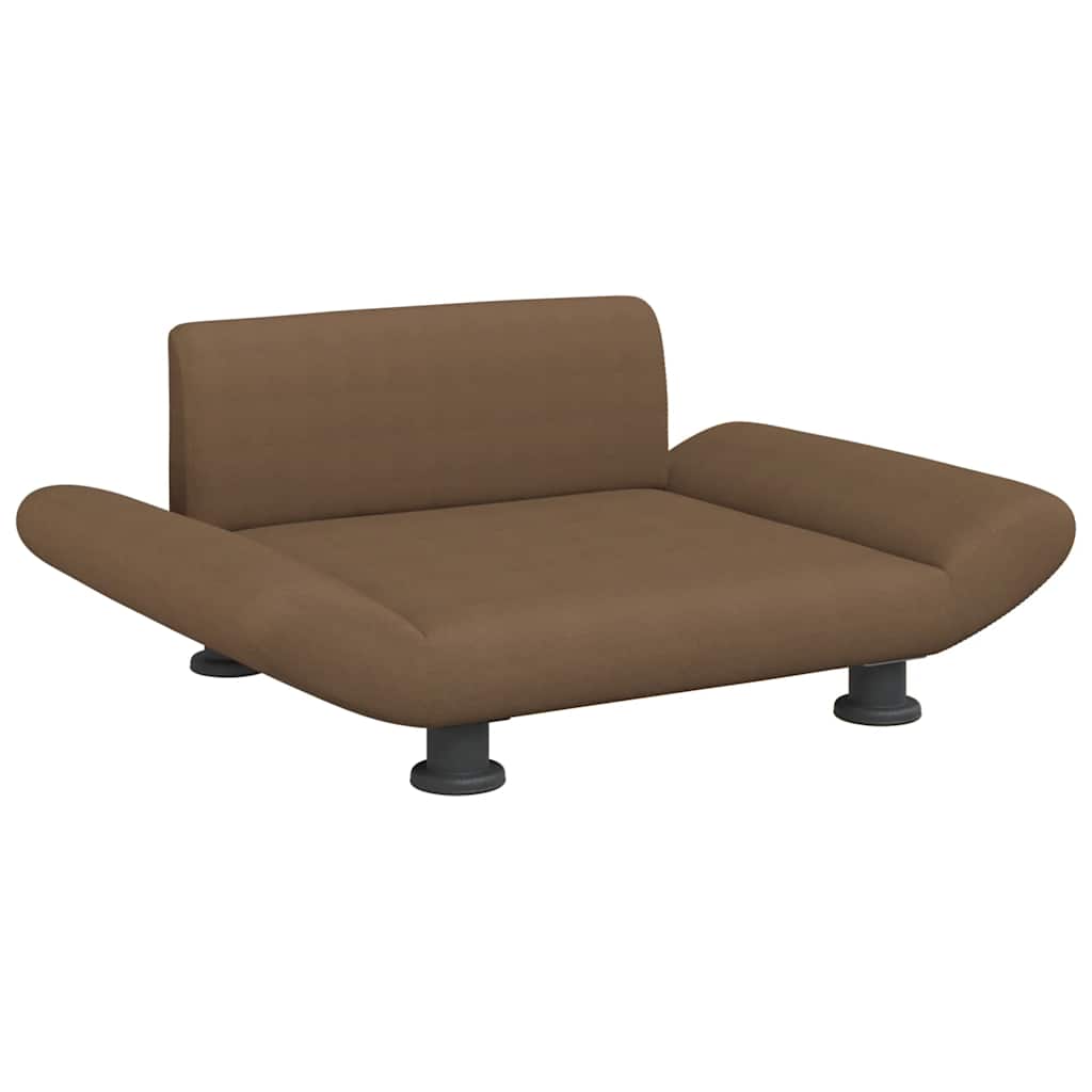 VidaXL Hundekorb 70x45x28 cm Stoff braun