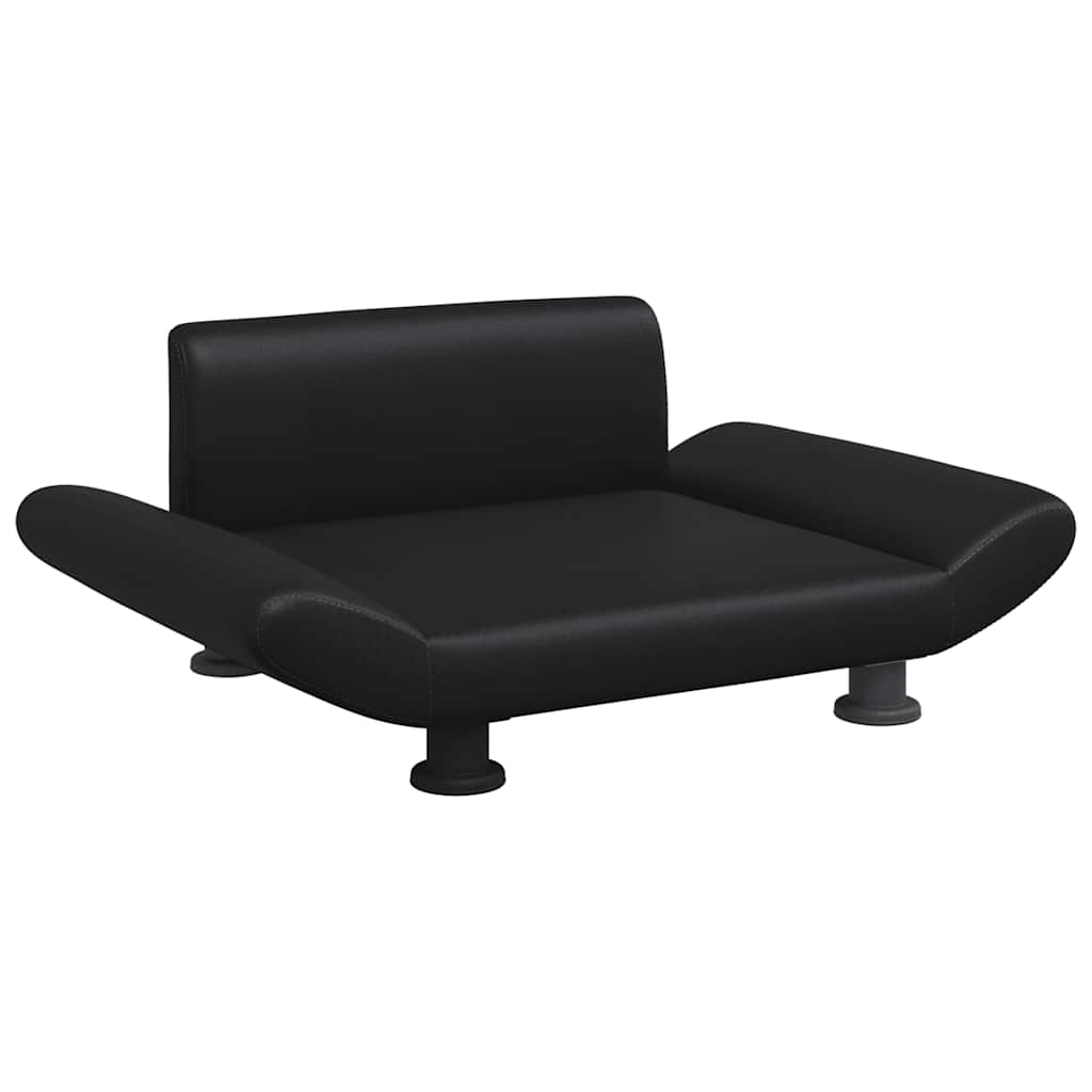 Vidaxl hondenmand 70x45x28 cm kunstleer zwart