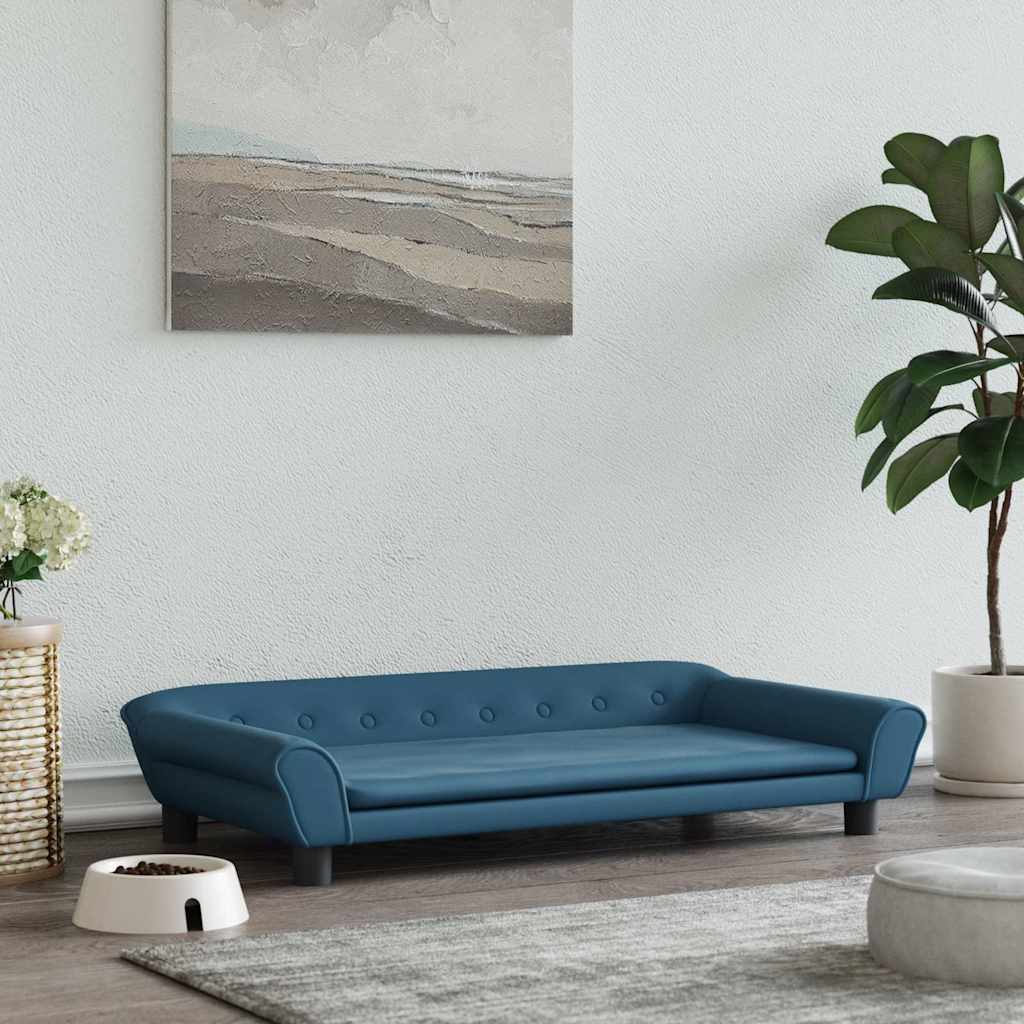 VidaXL Hundkorb 100x50x21 cm Samtblau