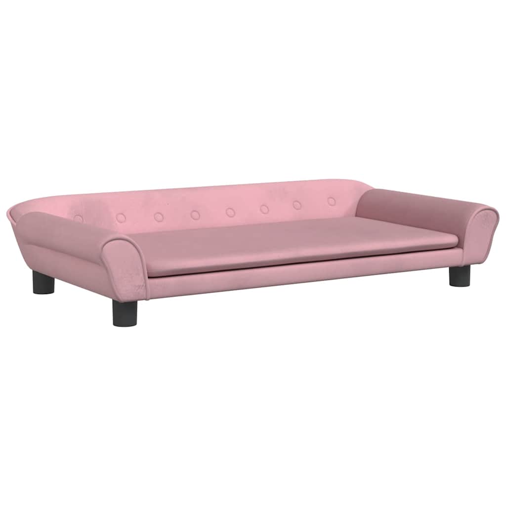VidaXL Hundkorb 100x50x21 cm Samtrosa