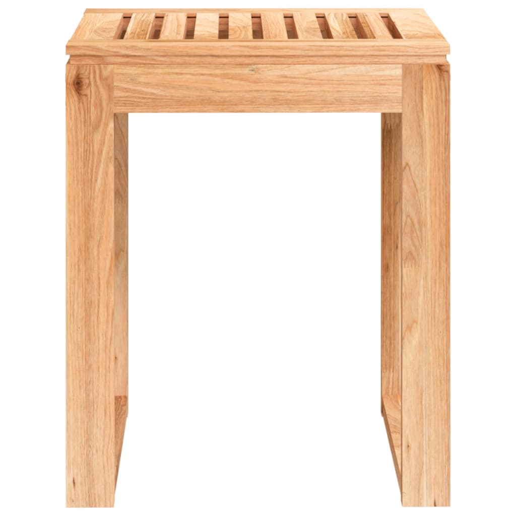 VidaXL Badezimmerhocker 40x30x46 cm Massivholz Walnuss