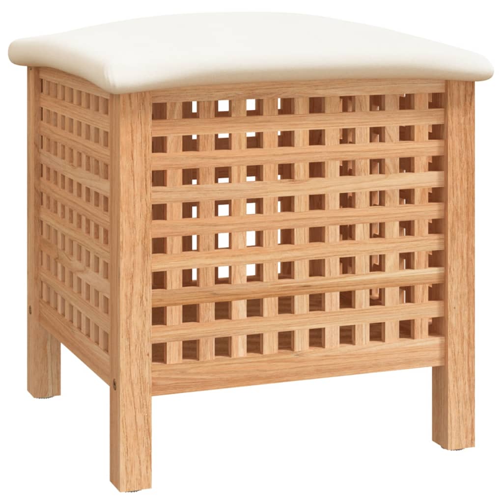 Vidaxx Badezimmerhocker 48x47,5x52 cm Festes Walnussholz