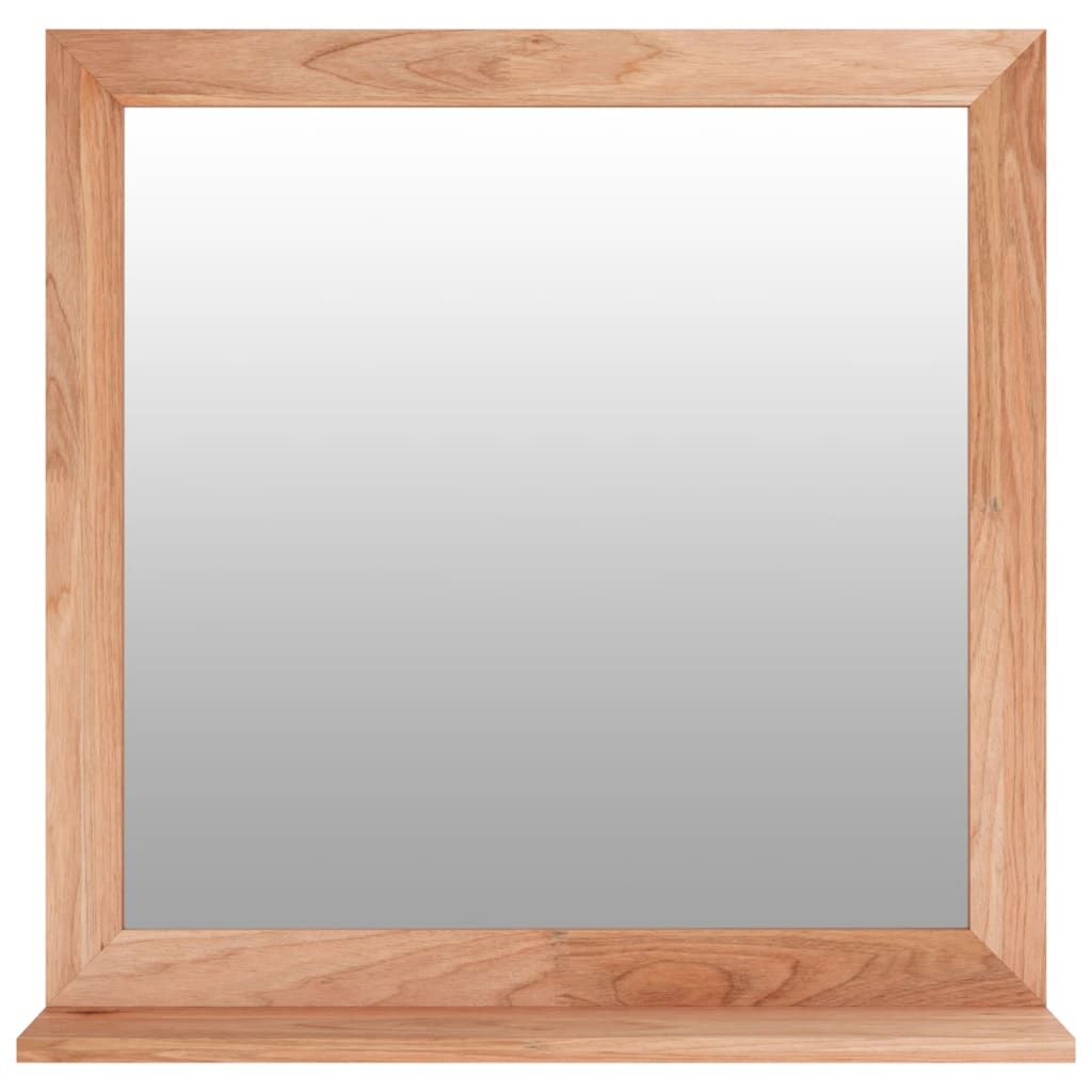 VidaXL Wandspiegel 55x55 cm Massivholz Walnuss