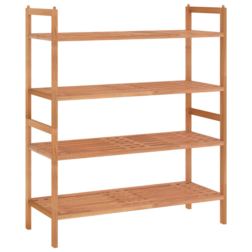VidaXL Schuhregale, 2 Stück, 69 x 27 x 41 cm, Massivholz Walnuss
