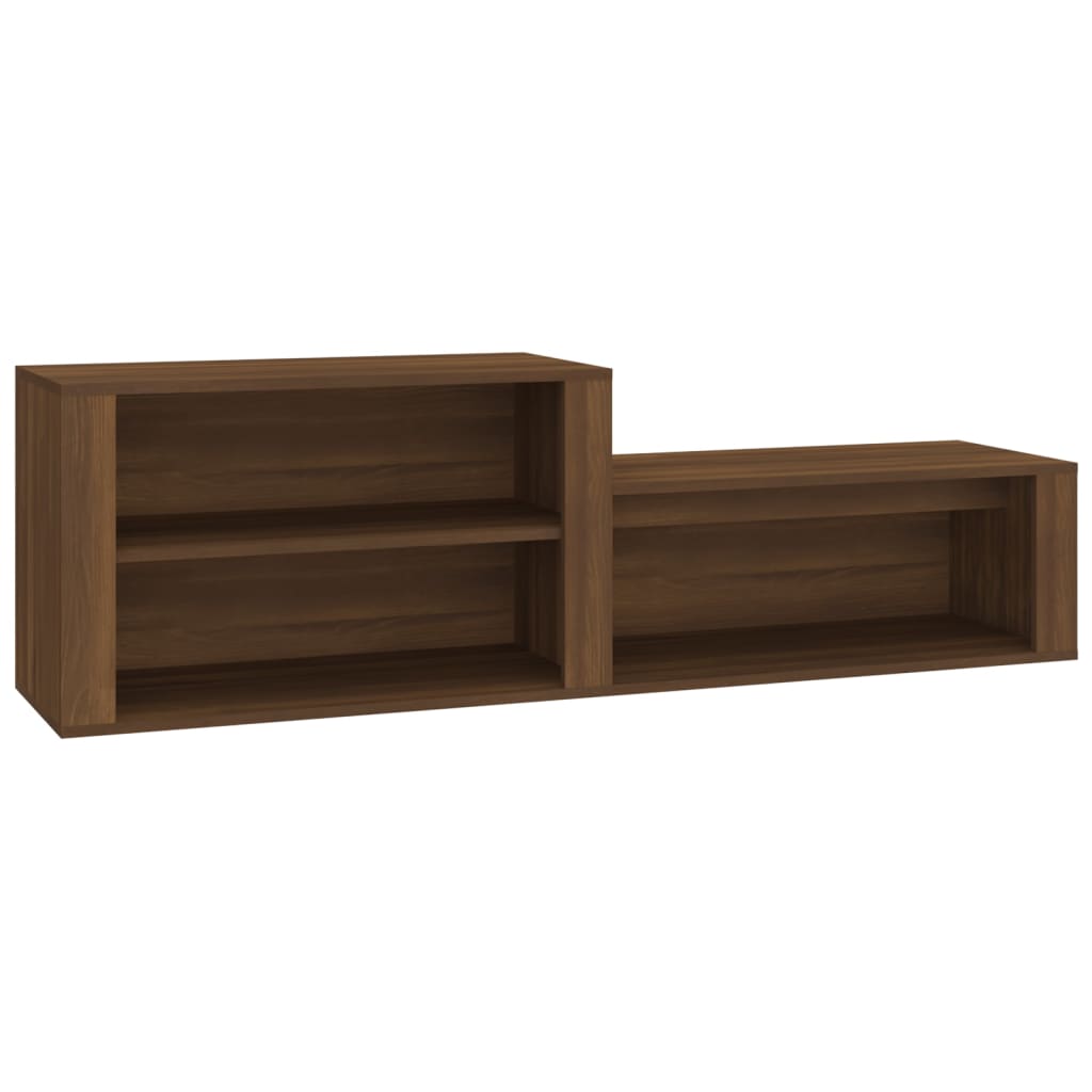 Vidaxx Schuhschrank 150x35x45 cm Schnitt Holzbraune Eiche Farbe