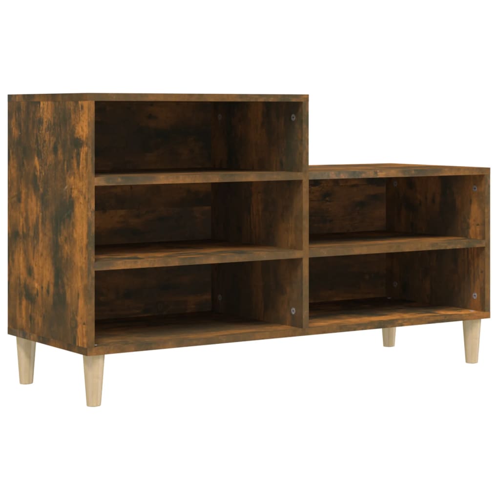 VIDAXL -Schuhschrank 102x36x60 cm richtig Holzgeräuchchen -Eiche gefärbt