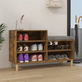 VIDAXL -Schuhschrank 102x36x60 cm richtig Holzgeräuchchen -Eiche gefärbt
